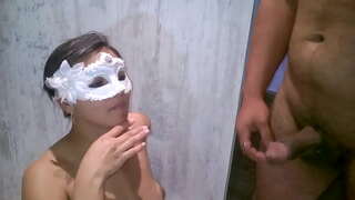 NanaBukkake - Nana fazendo boquete कुनै amigo.