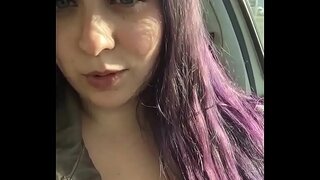 Masterbating no meu coche