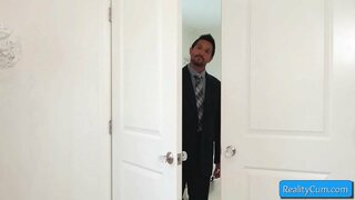 Ayu taruna blondie performs bukkake sange ing massive kontol putih lan tresna iku